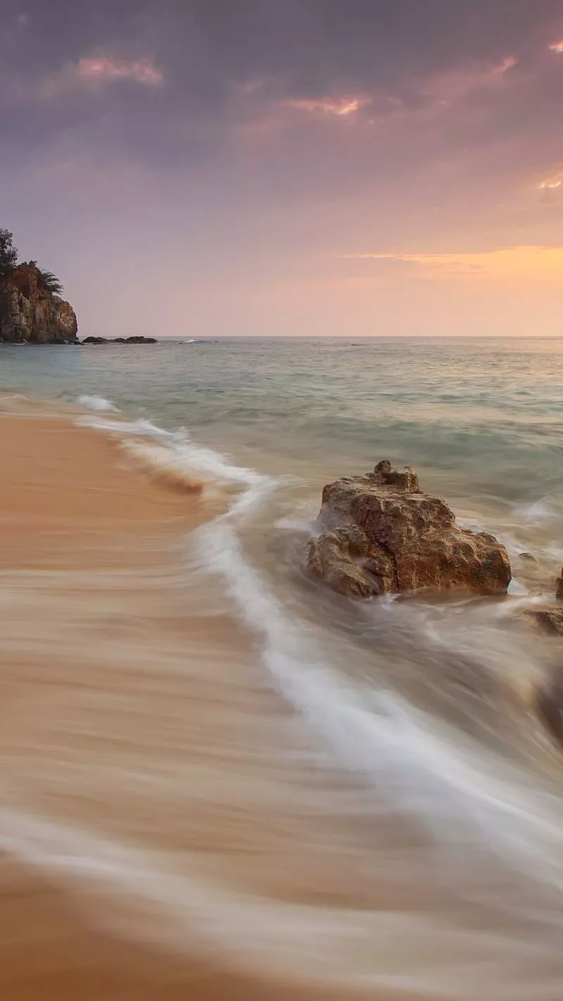 Stock sea landscape, beach, HD phone