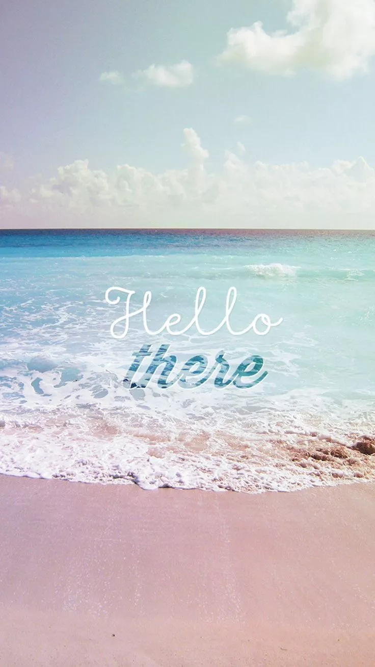 Summer Wave Beach iPhone 8 Wallpaper