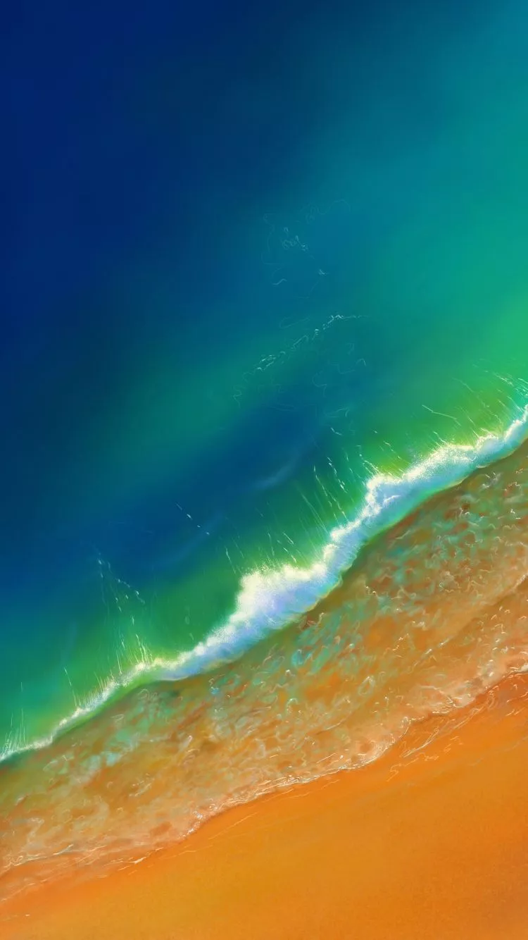 Download wallpaper 750x1334 green ocean