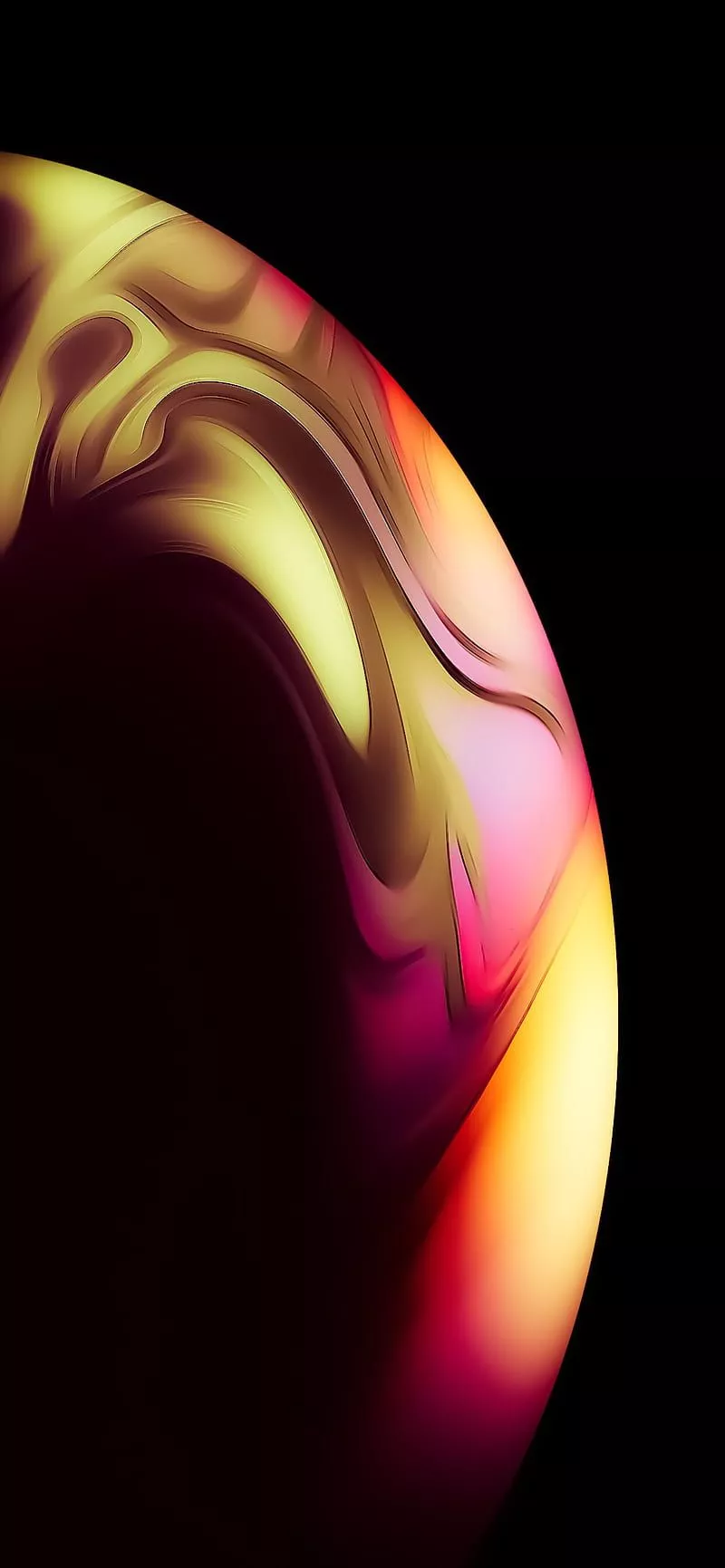 IPhone 11, edge, galaxy material, neon