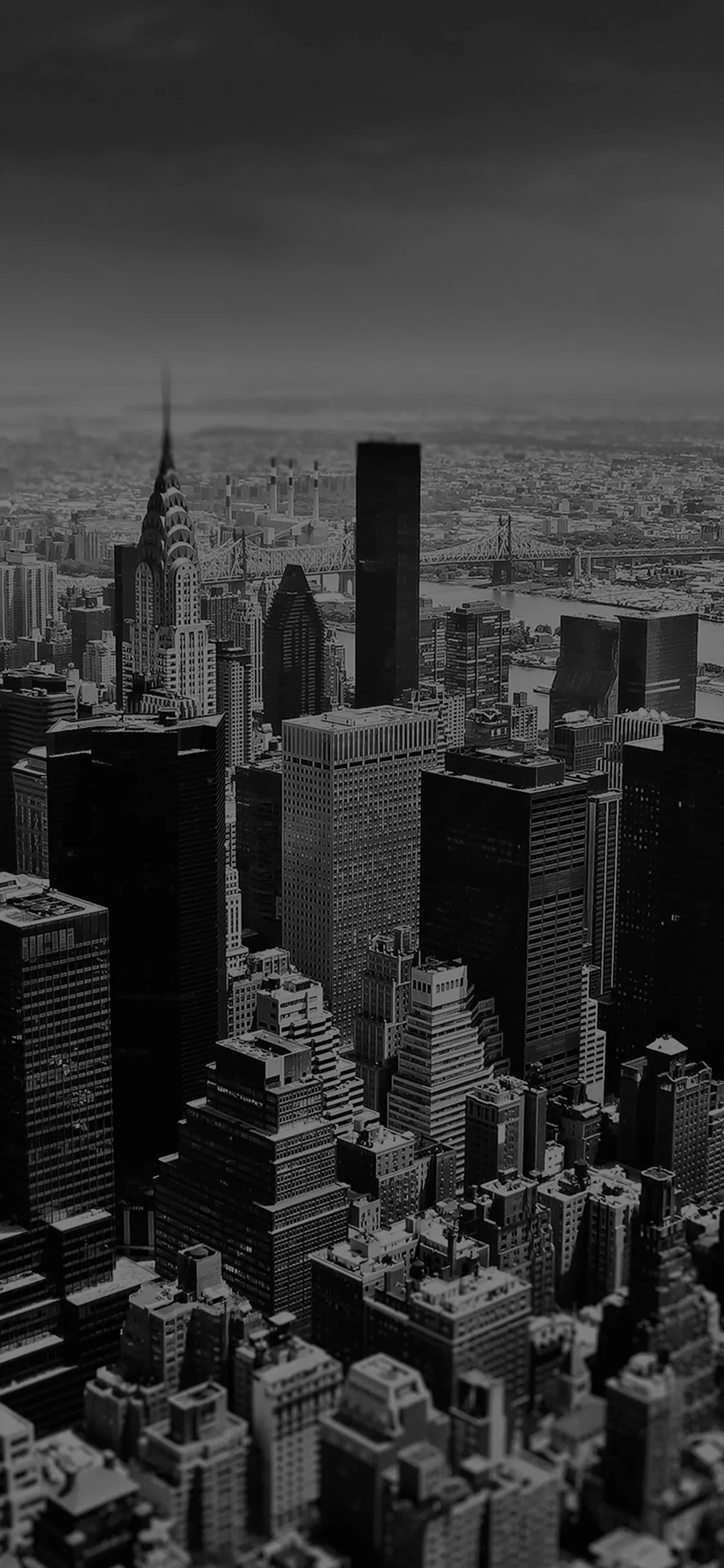 New York Sky Tilt Shift City Dark