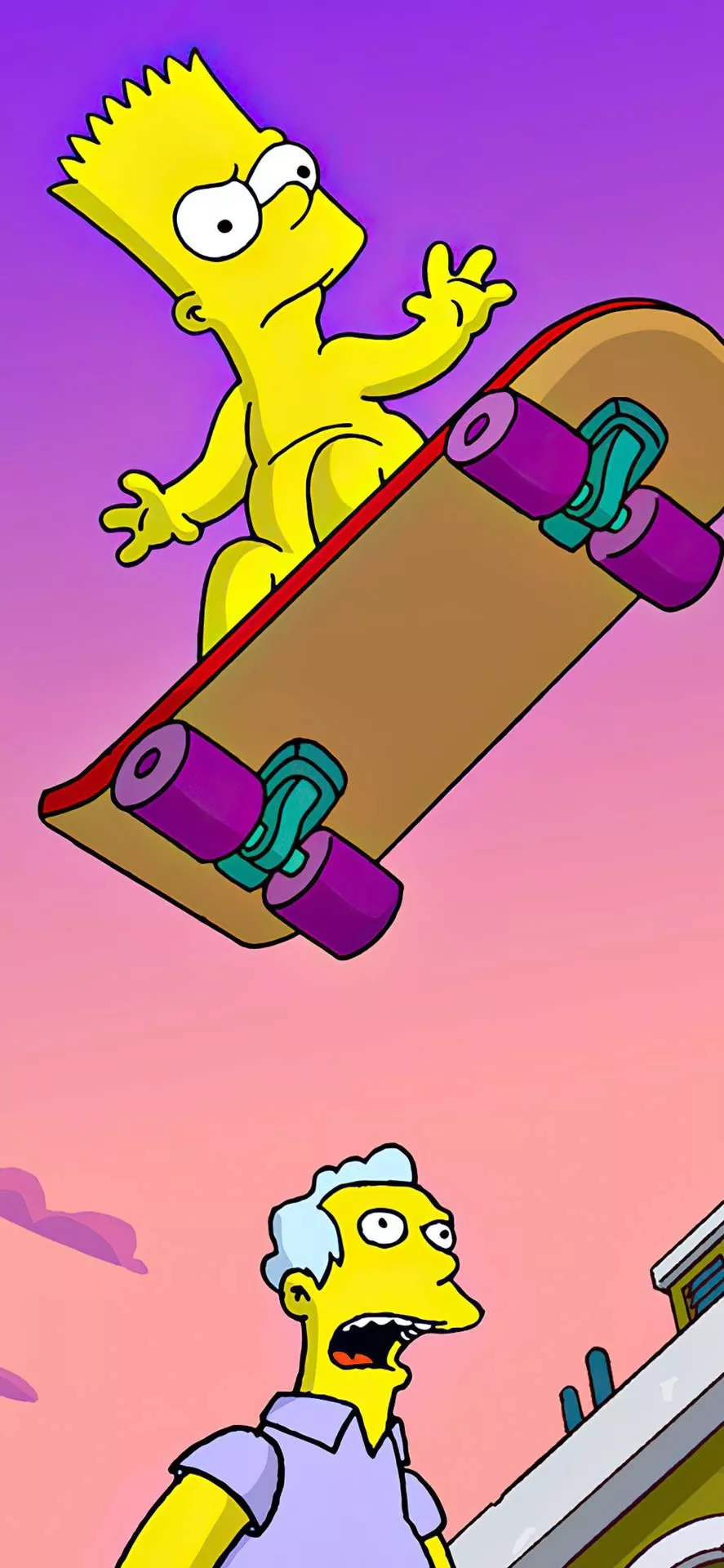 Bart Simpson Skateboard iPhone X