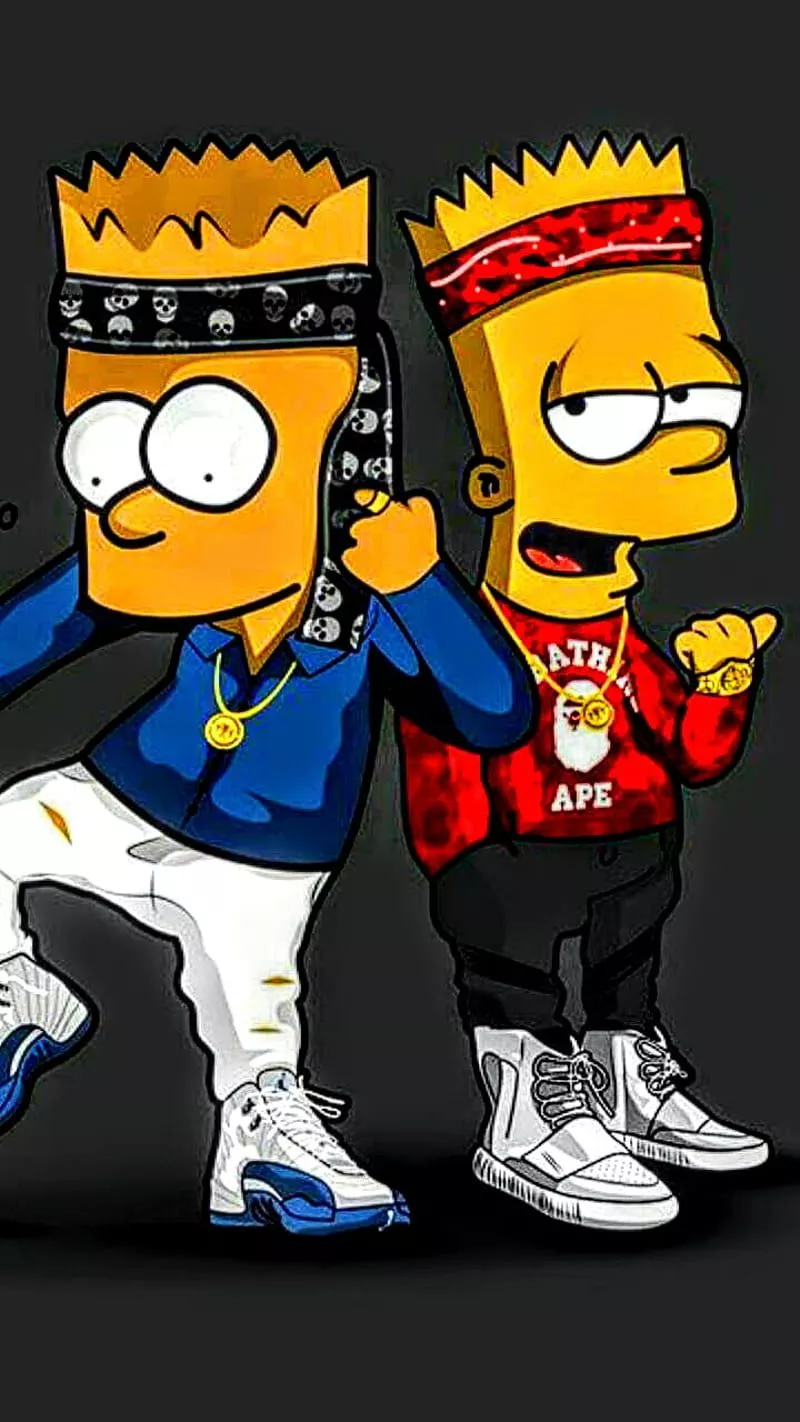 Dope Bart, simpson, trill, HD phone