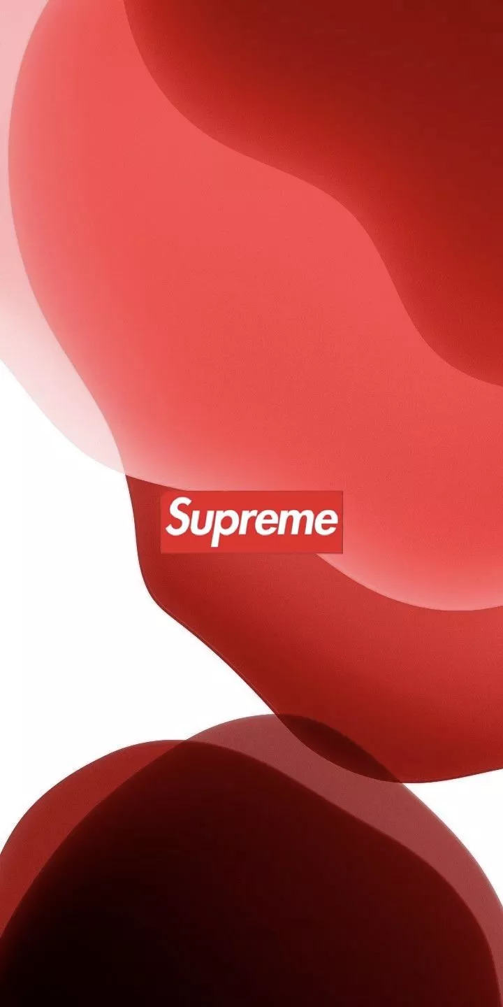 supreme x iOS 13 wallpaper
