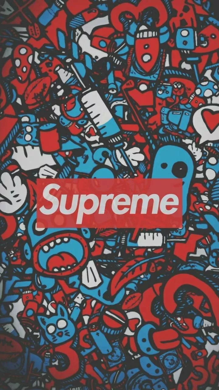 Supreme iphone wallpaper, Hypebeast