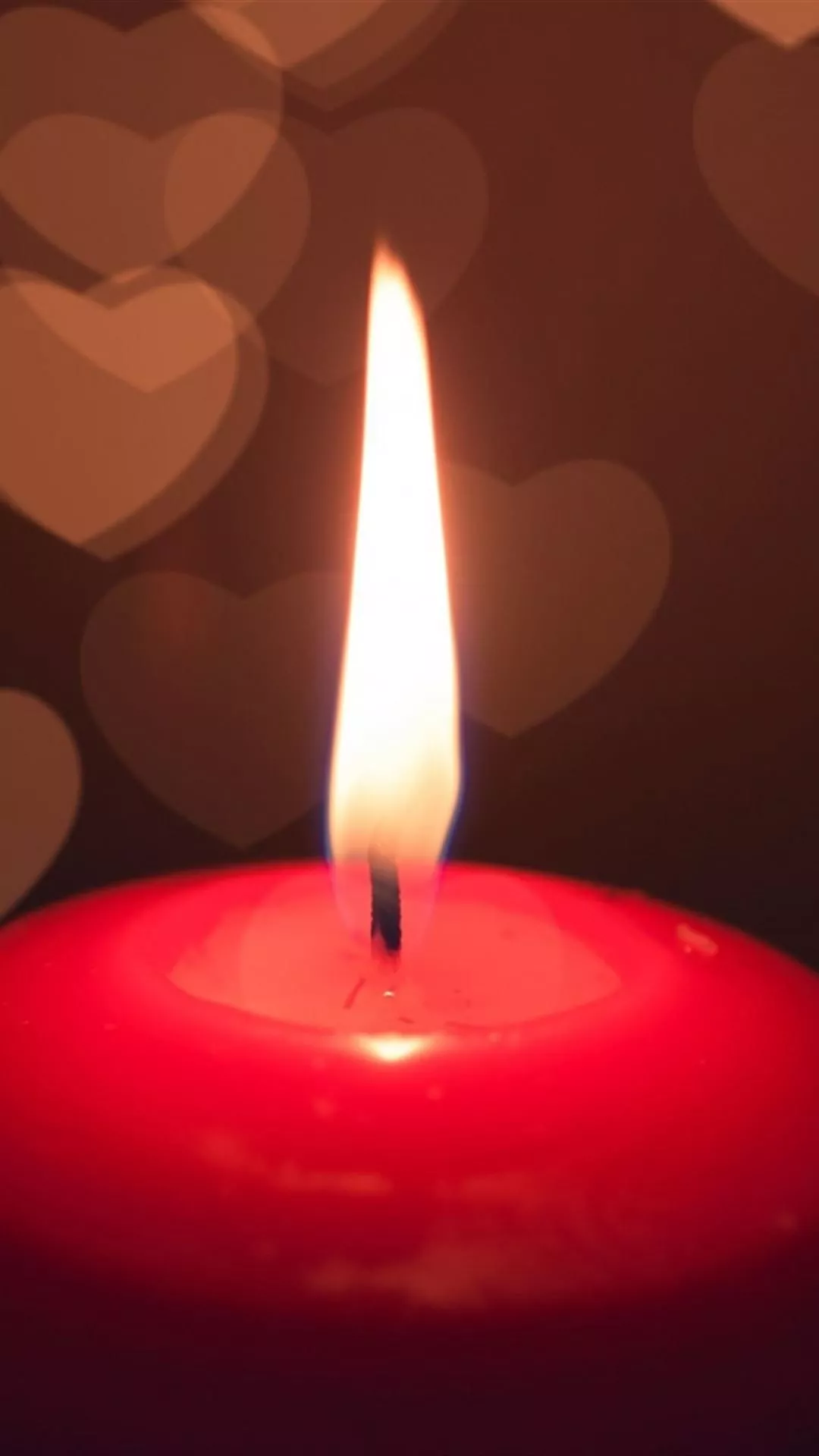 Candle Light Heart Dark iPhone 4s