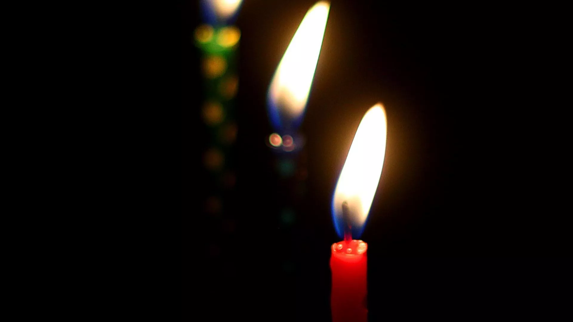 Candles Flame Darkness Fire Background