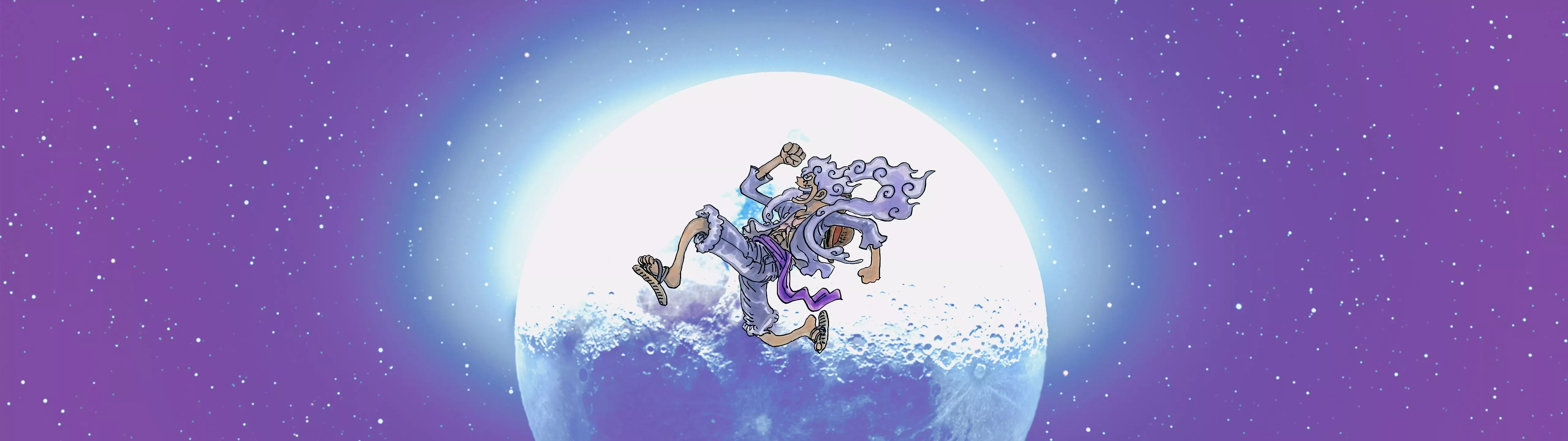 Moon, stars, Gear 5th, Monkey D. Luffy