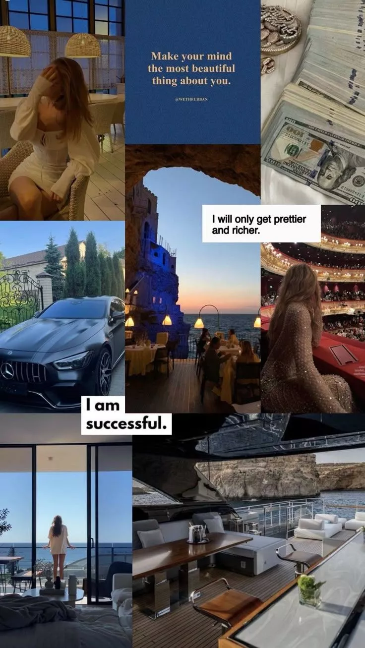 Manifestation Collage Wallpaper