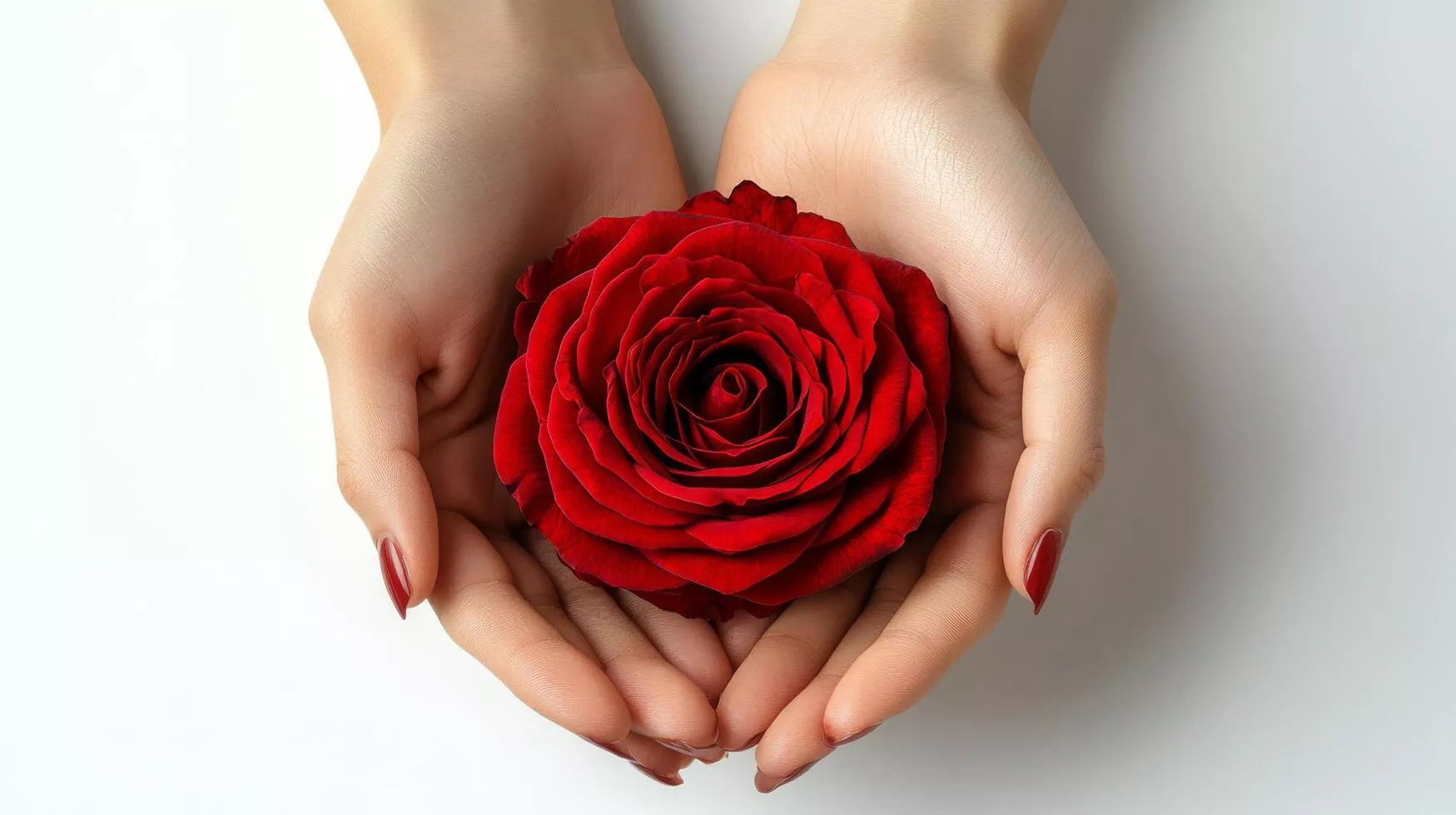 Rose In Hand Image
