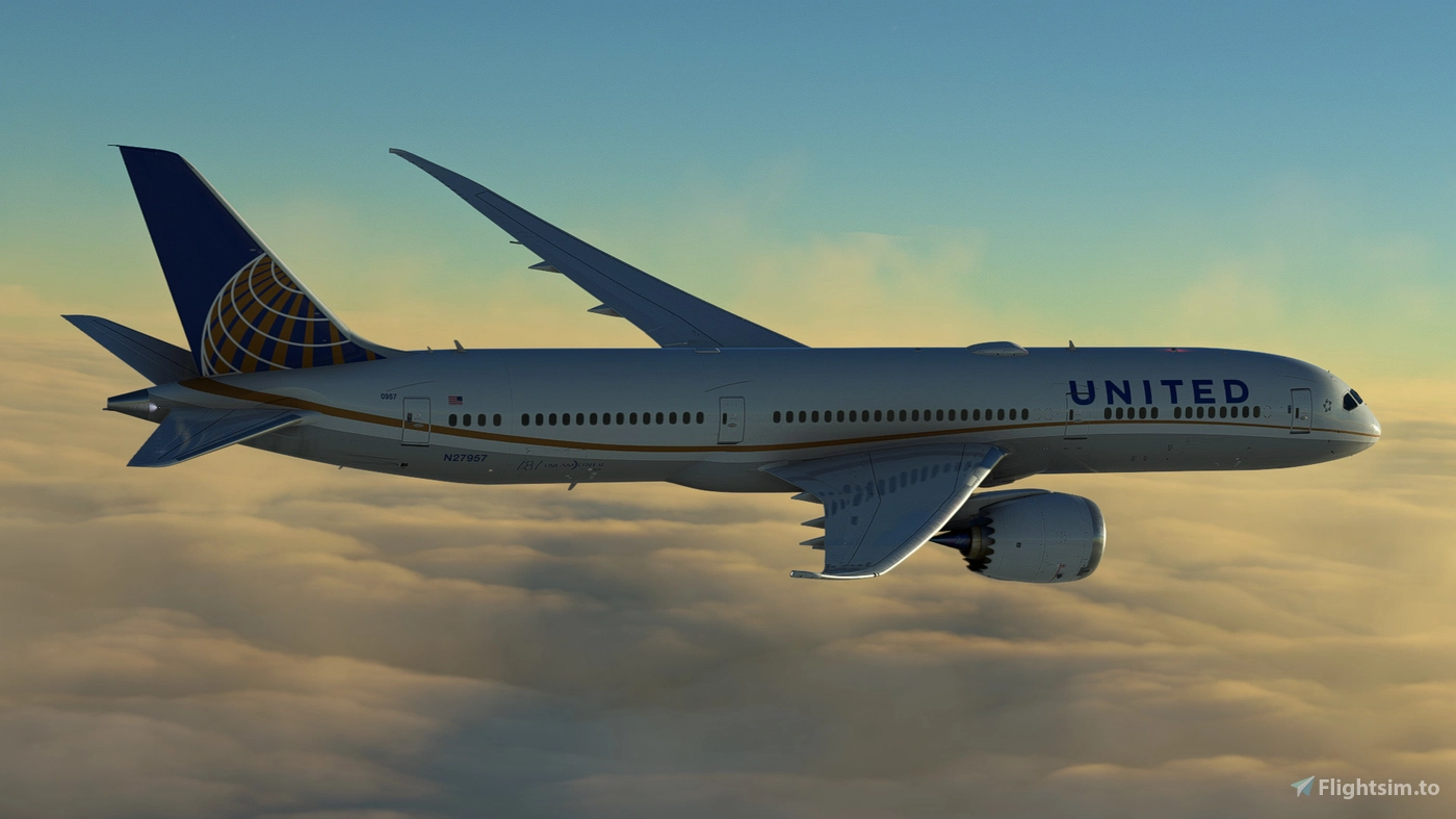 United Airlines N27957. Boeing 787 9