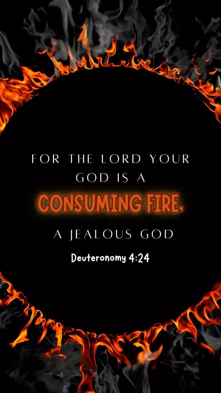 Scripture Wallpaper, God is a Consuming