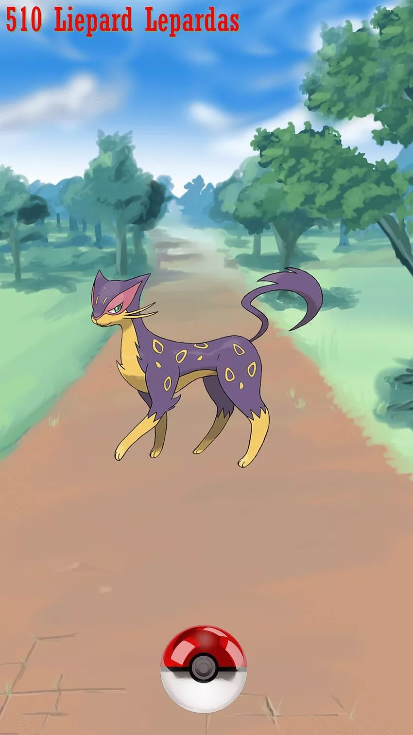 Street Pokeball Liepard Lepardas HD