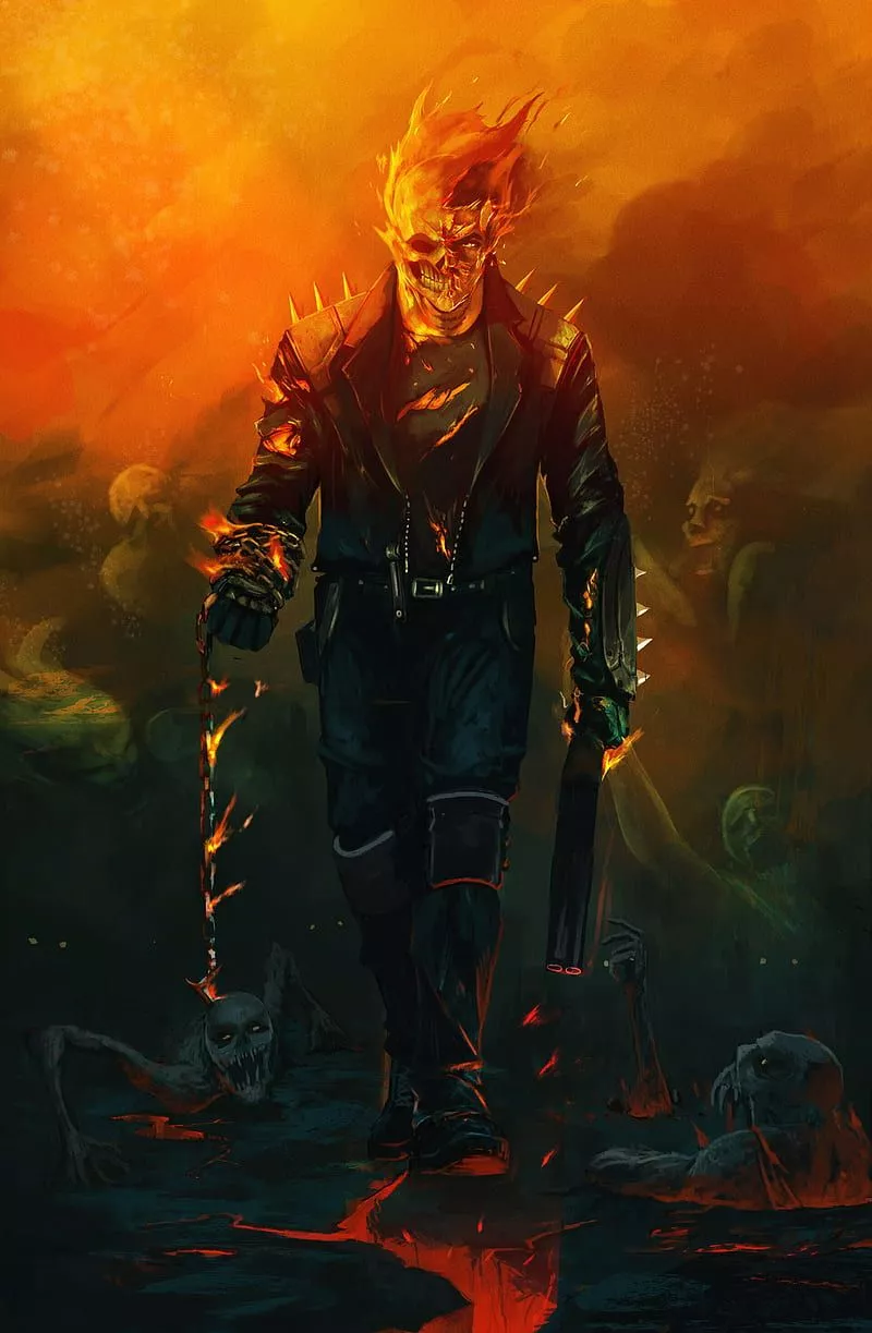 HD ghost rider art wallpaper