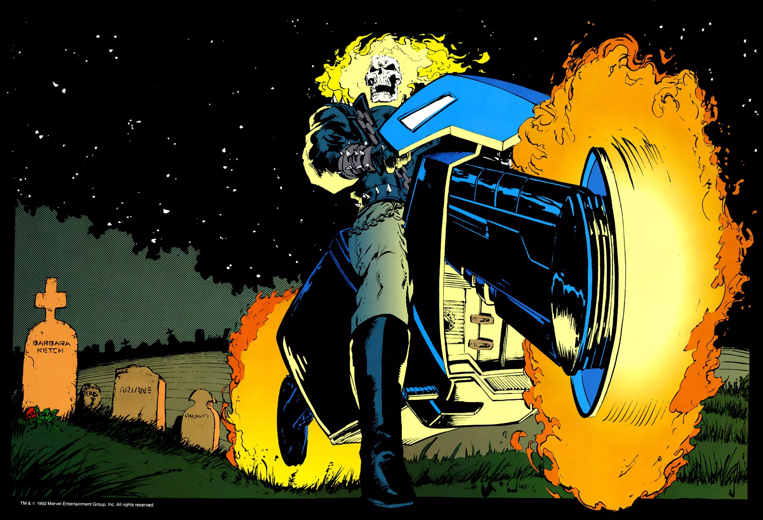 Ghost Rider HD Wallpaper: A Fiery Comic