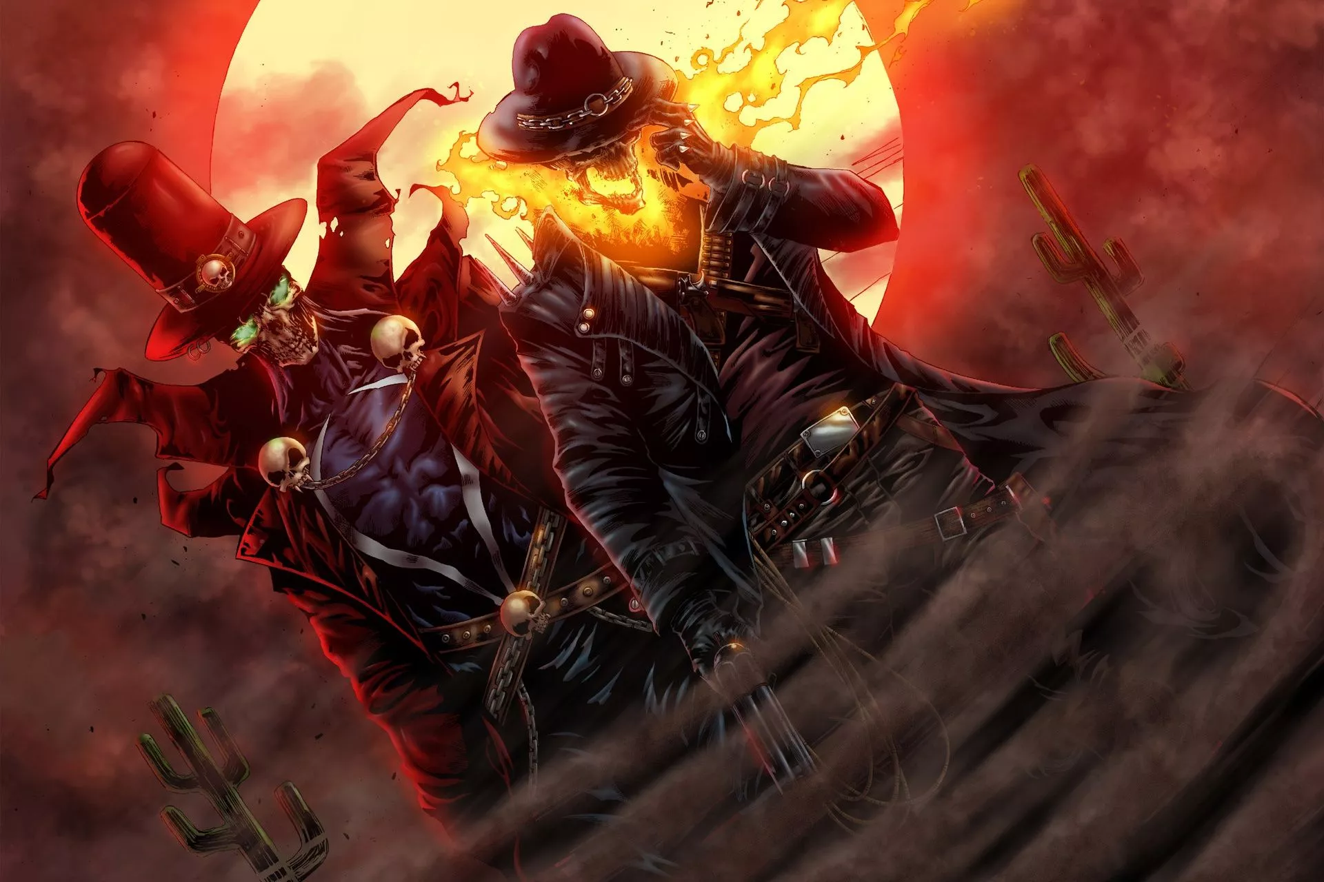 Wallpaper The moon, Fire, Racer, Hell