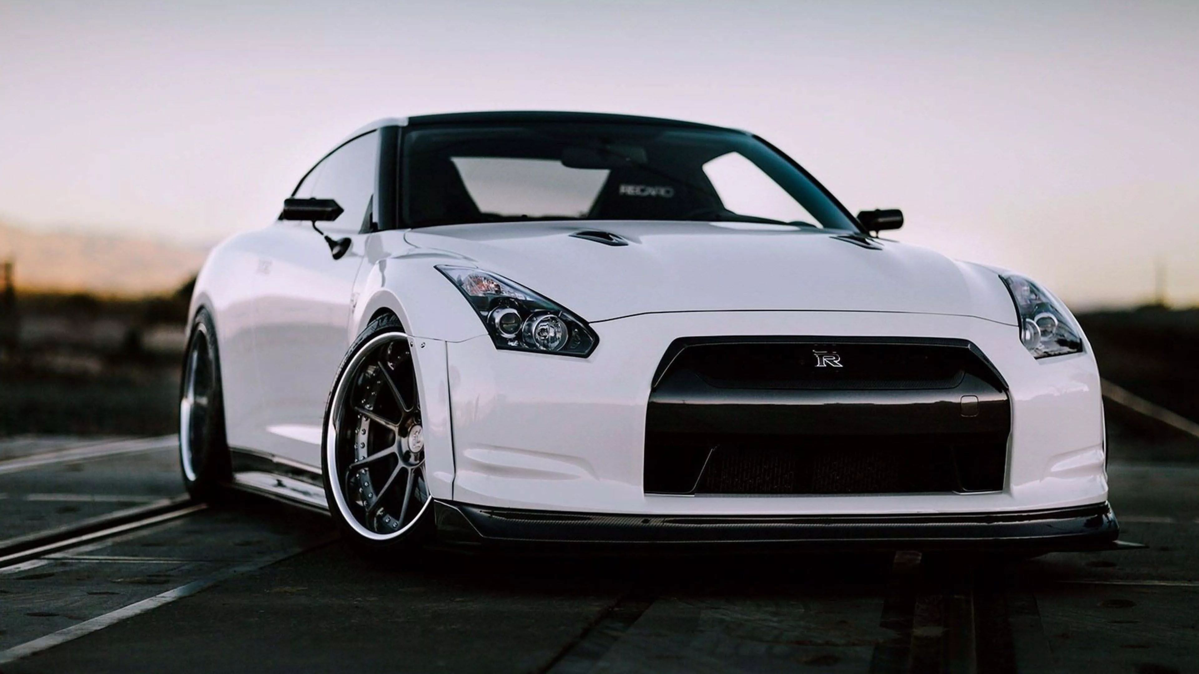 white nissan jdm car 4k HD JDM