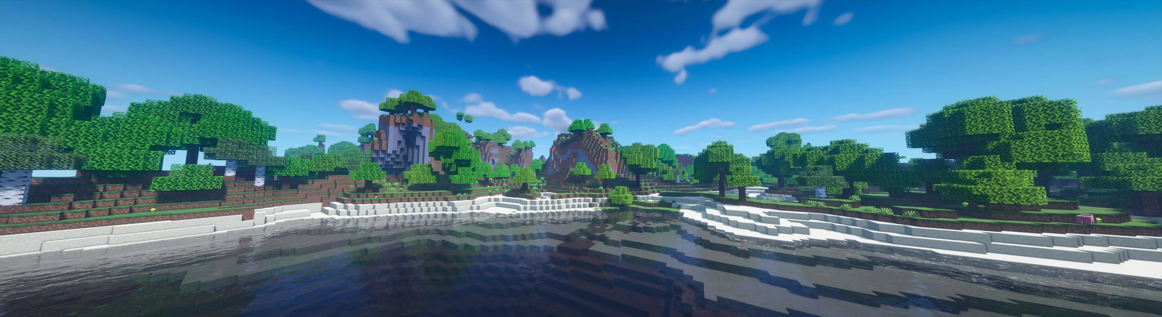 Landscape, Minecraft, Panorama, Video