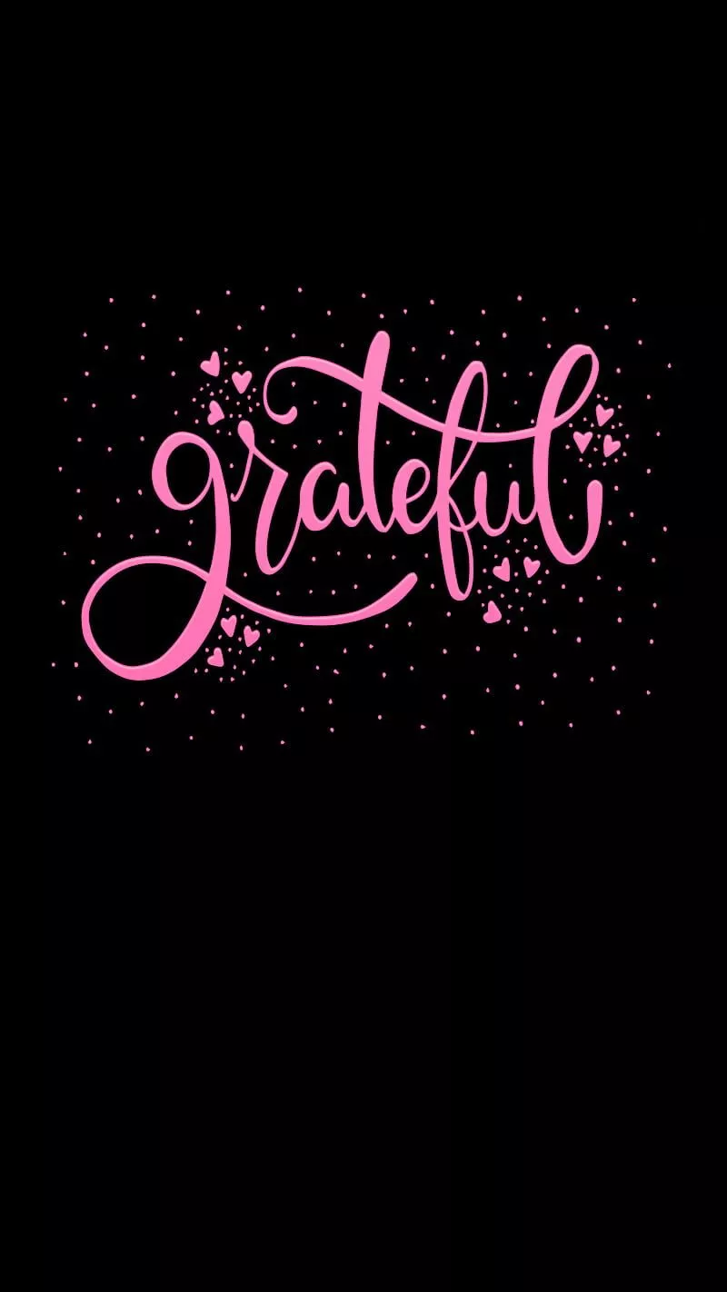 HD grateful pink wallpaper