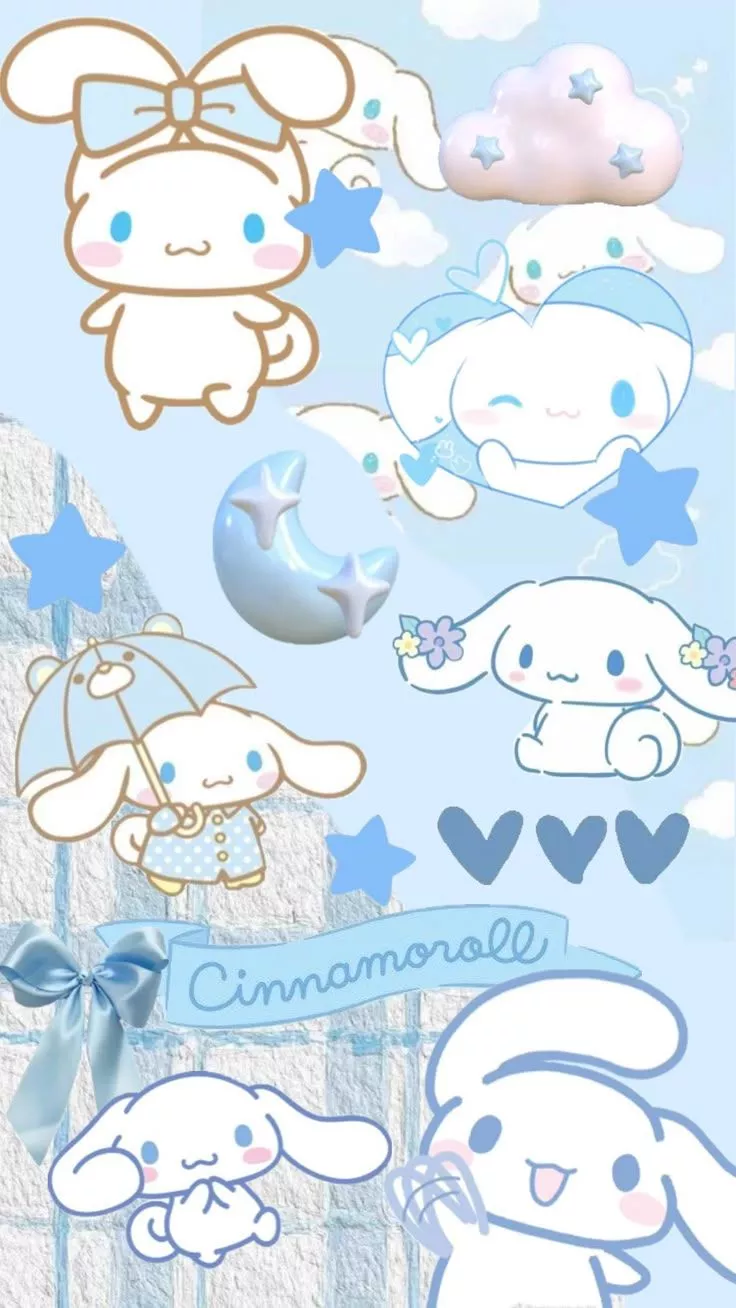 sanrio #cinnamonroll #pastel #blue #cute