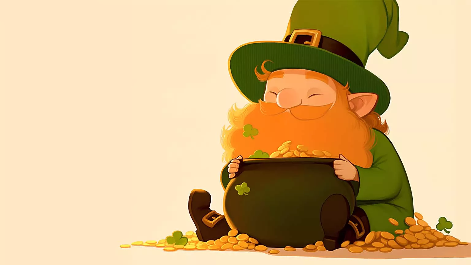 Chibi Leprechaun Pot of Gold St