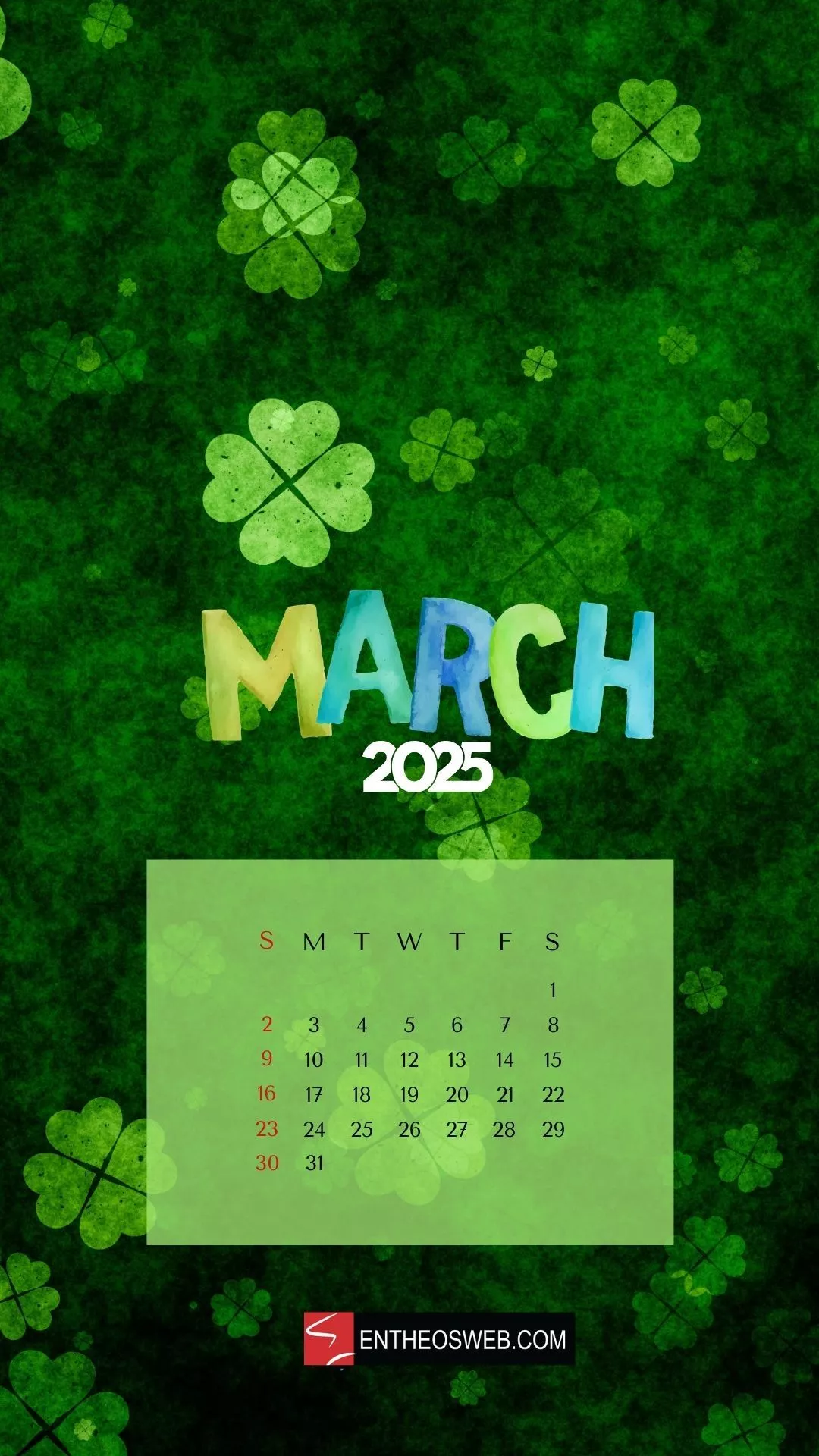 March 2025 Phone Wallpaper