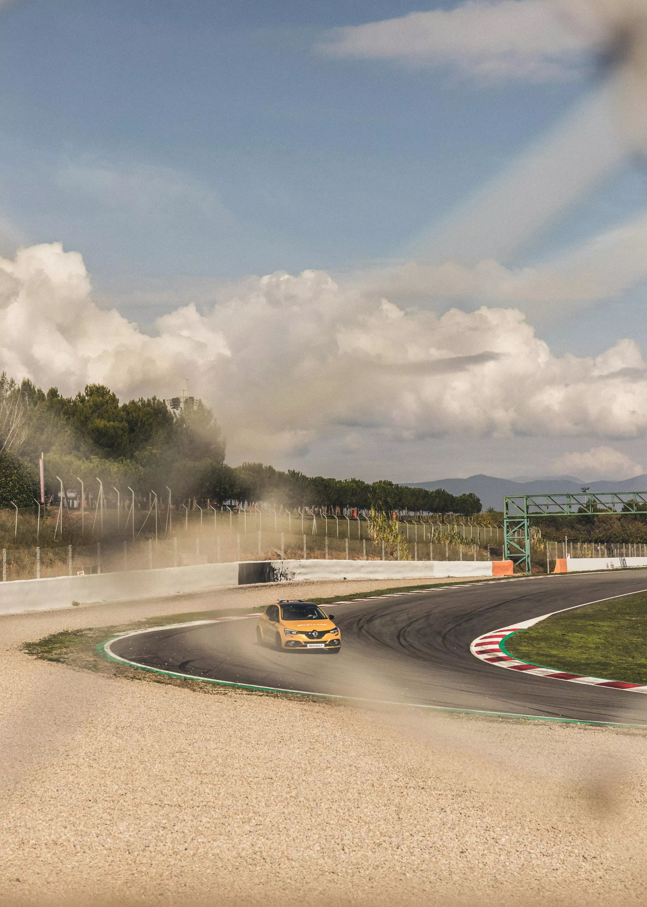 Yellow Car on Track · Free