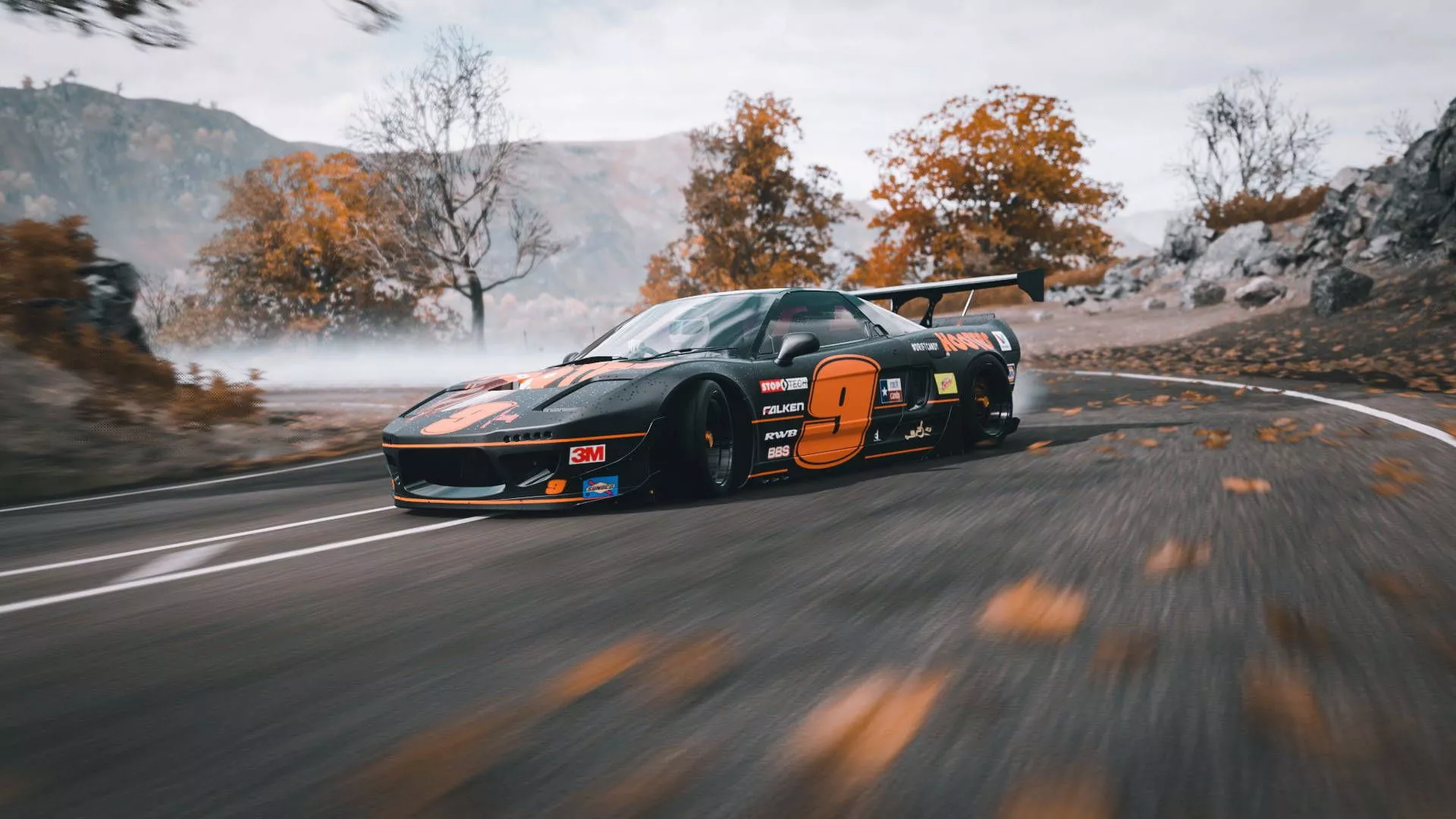 Drift Cars Background. Wallpaper