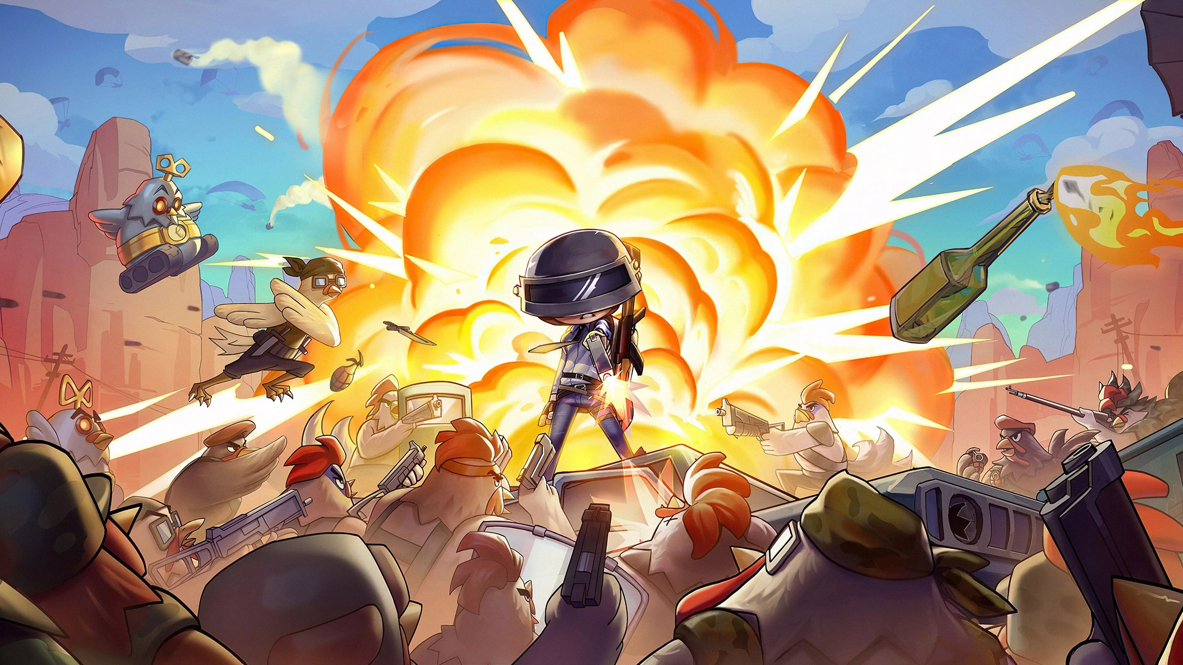 Pubg 4k Cartoon Art Wallpaper, HD Games