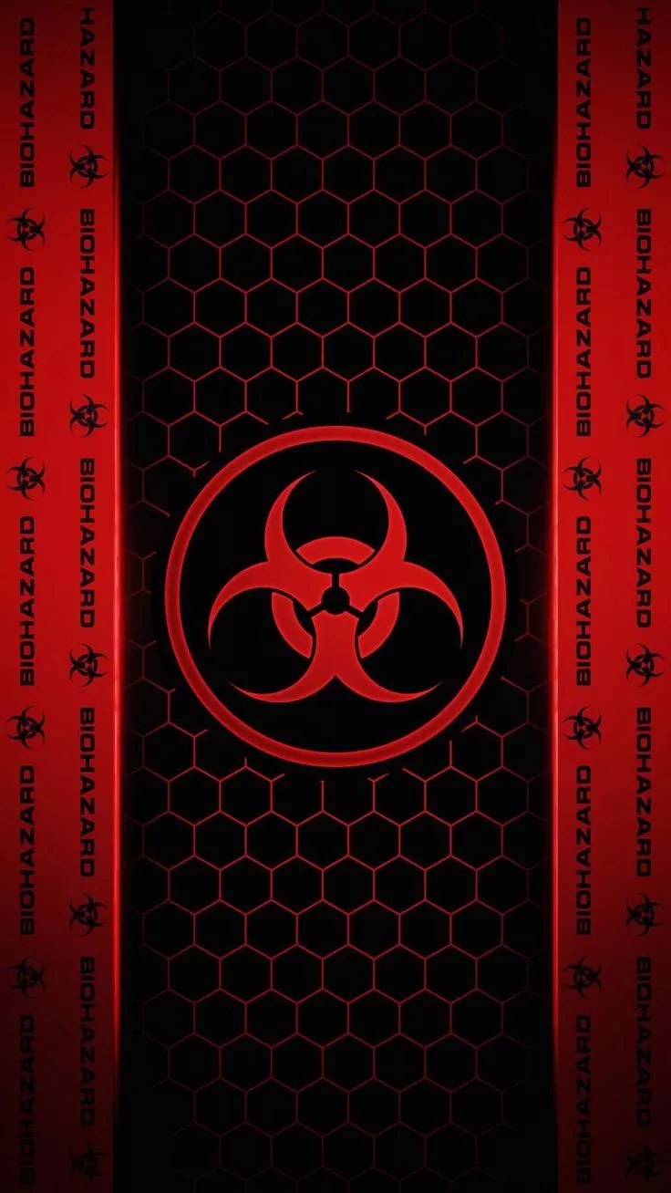 Biohazard RED iPhone Wallpaper