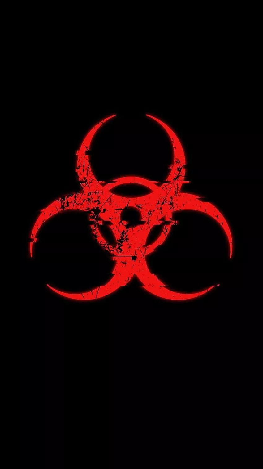 Biohazard Symbol iPhone in 2020. Glitch