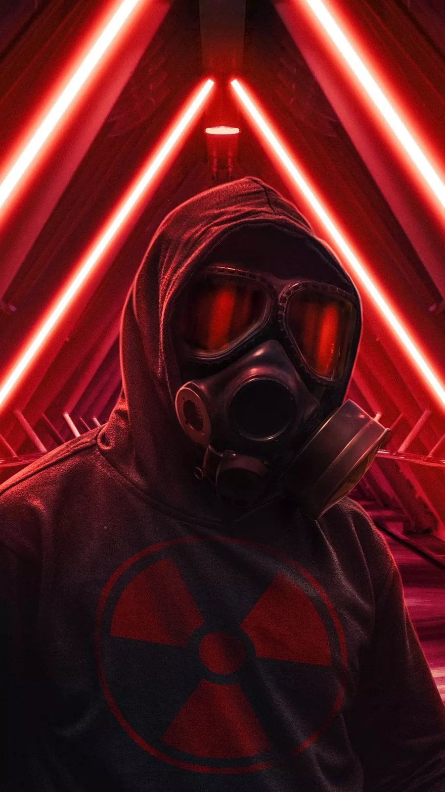 BIOHAZARD MASK PHONE WALLPAPER