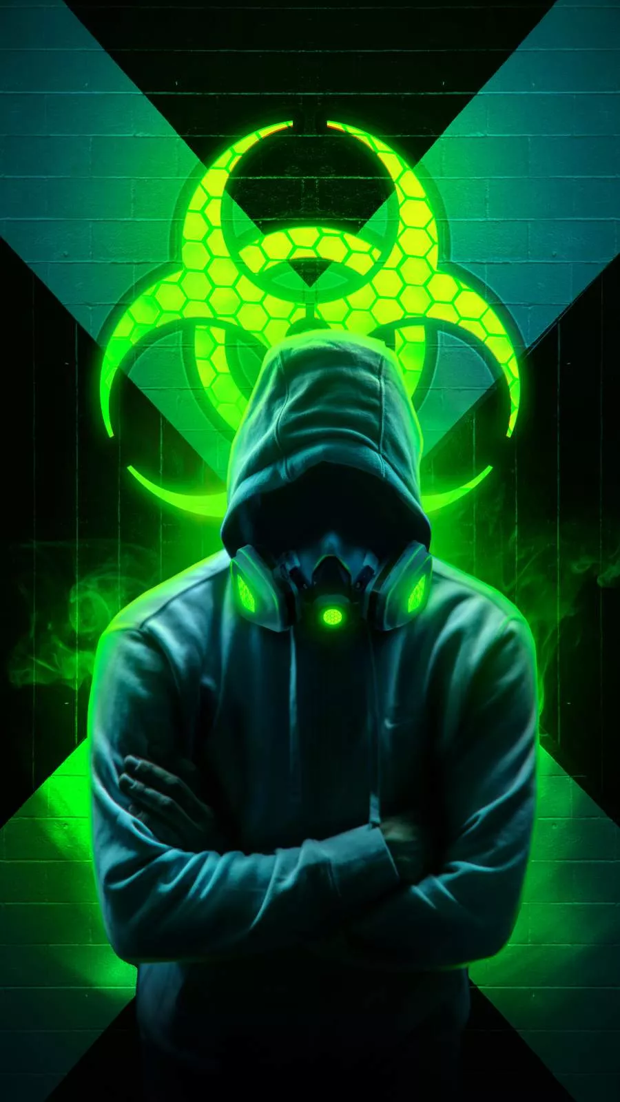 Green Biohazard iPhone Wallpaper