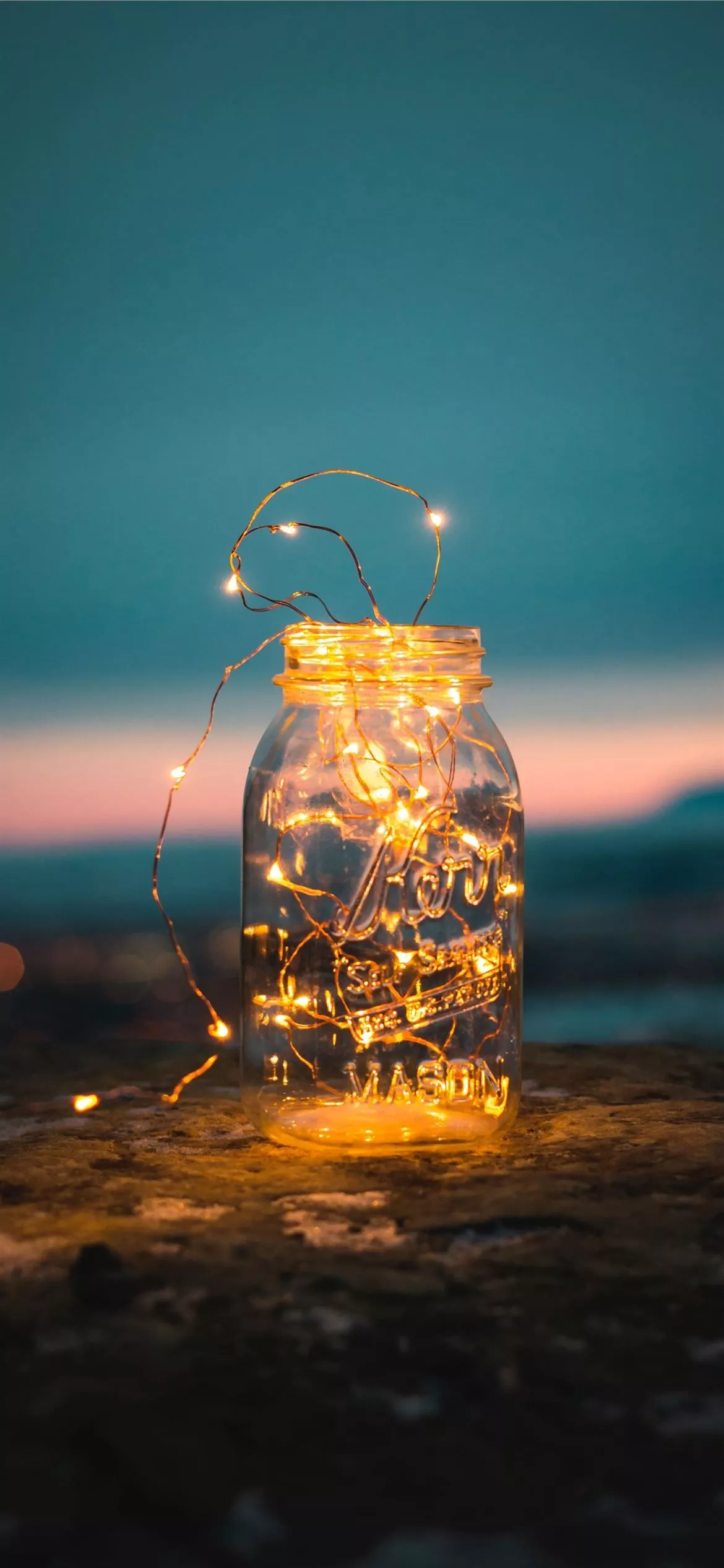 clear glass jar iPhone 12 Wallpaper