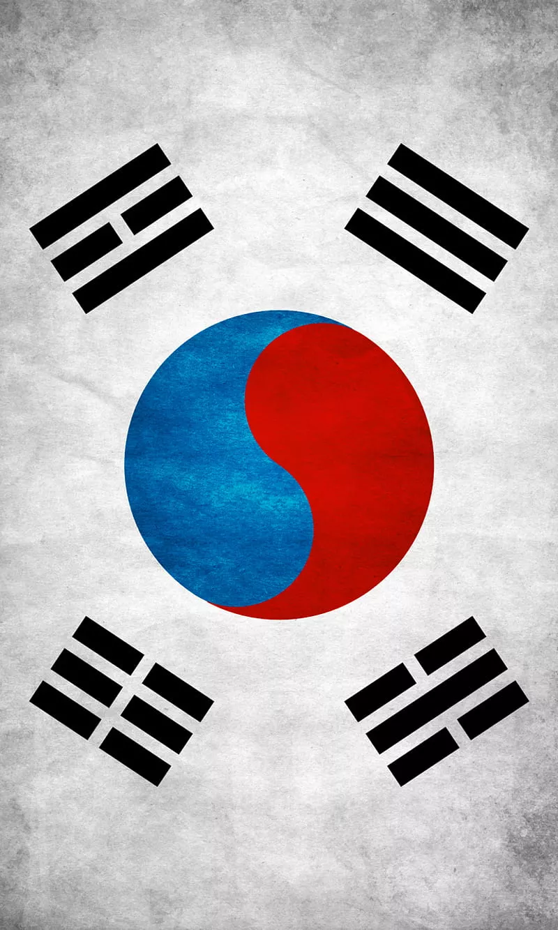South Korea, flag, HD phone wallpaper