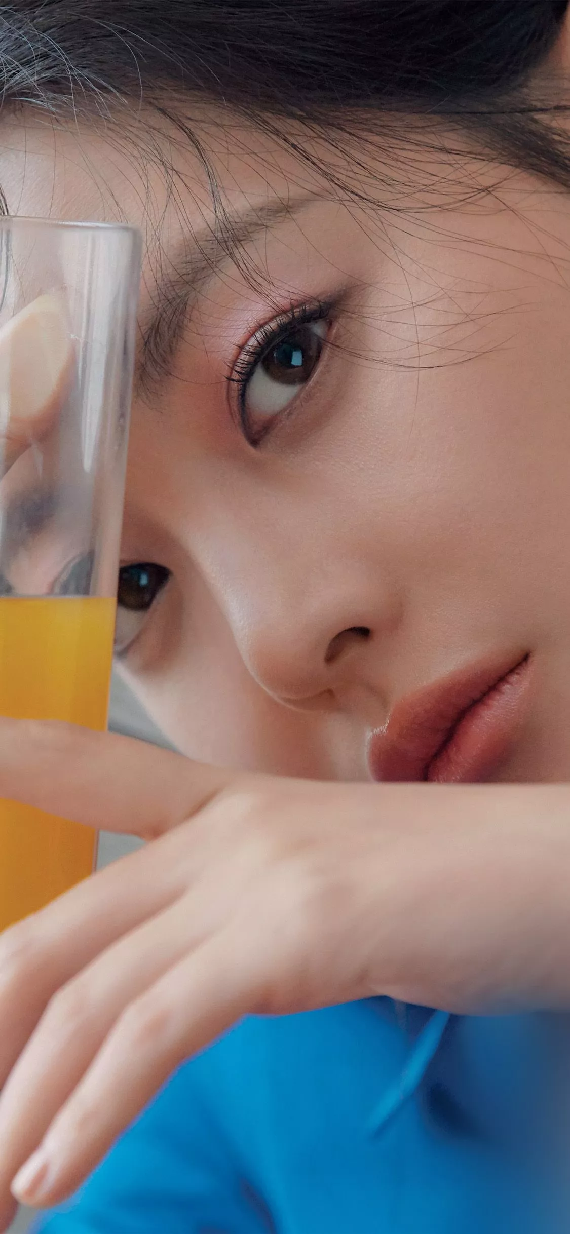 Girl Kpop Korean Asian Juice Orange