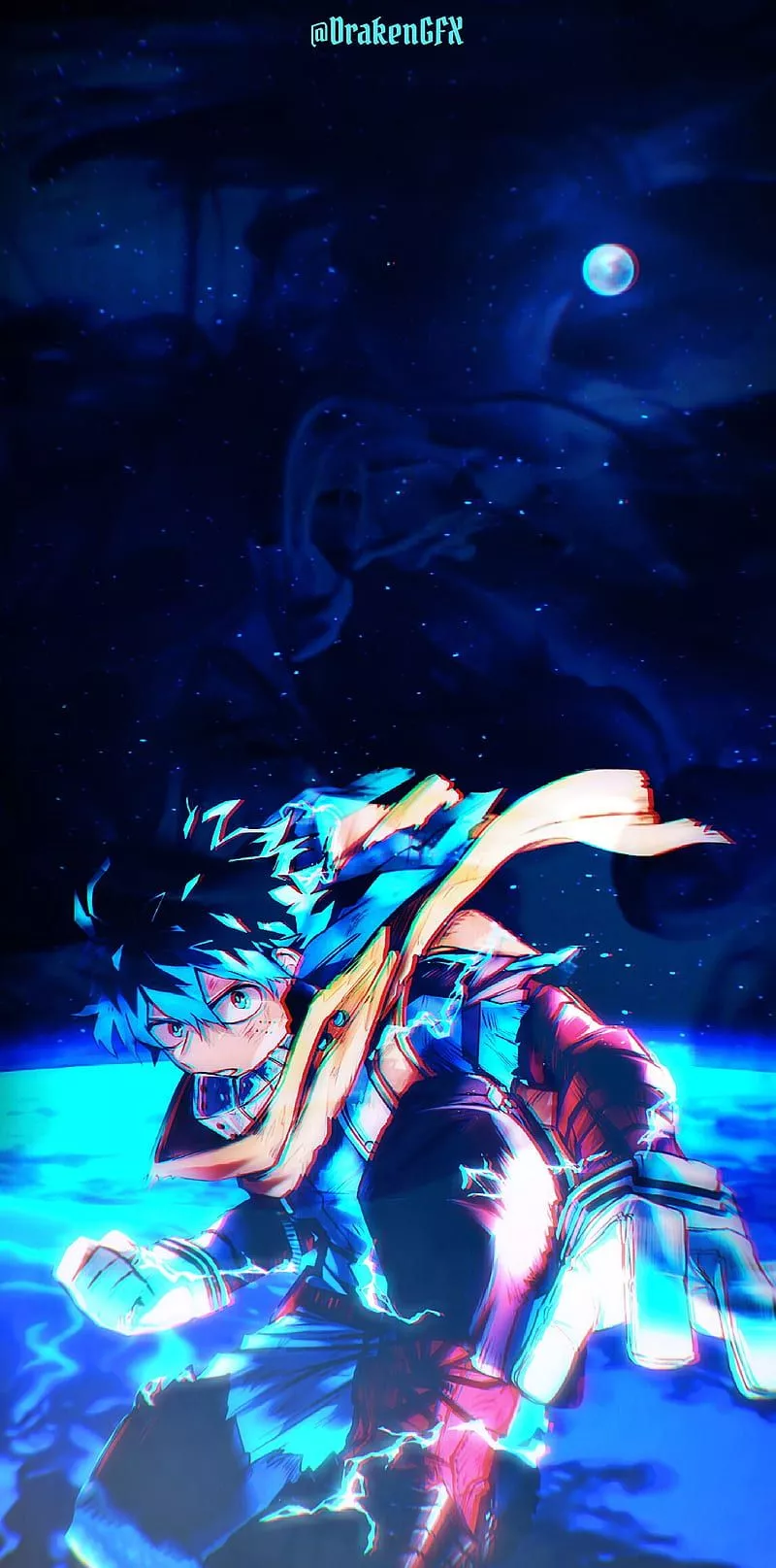 iPhone, anime background, anime, Deku