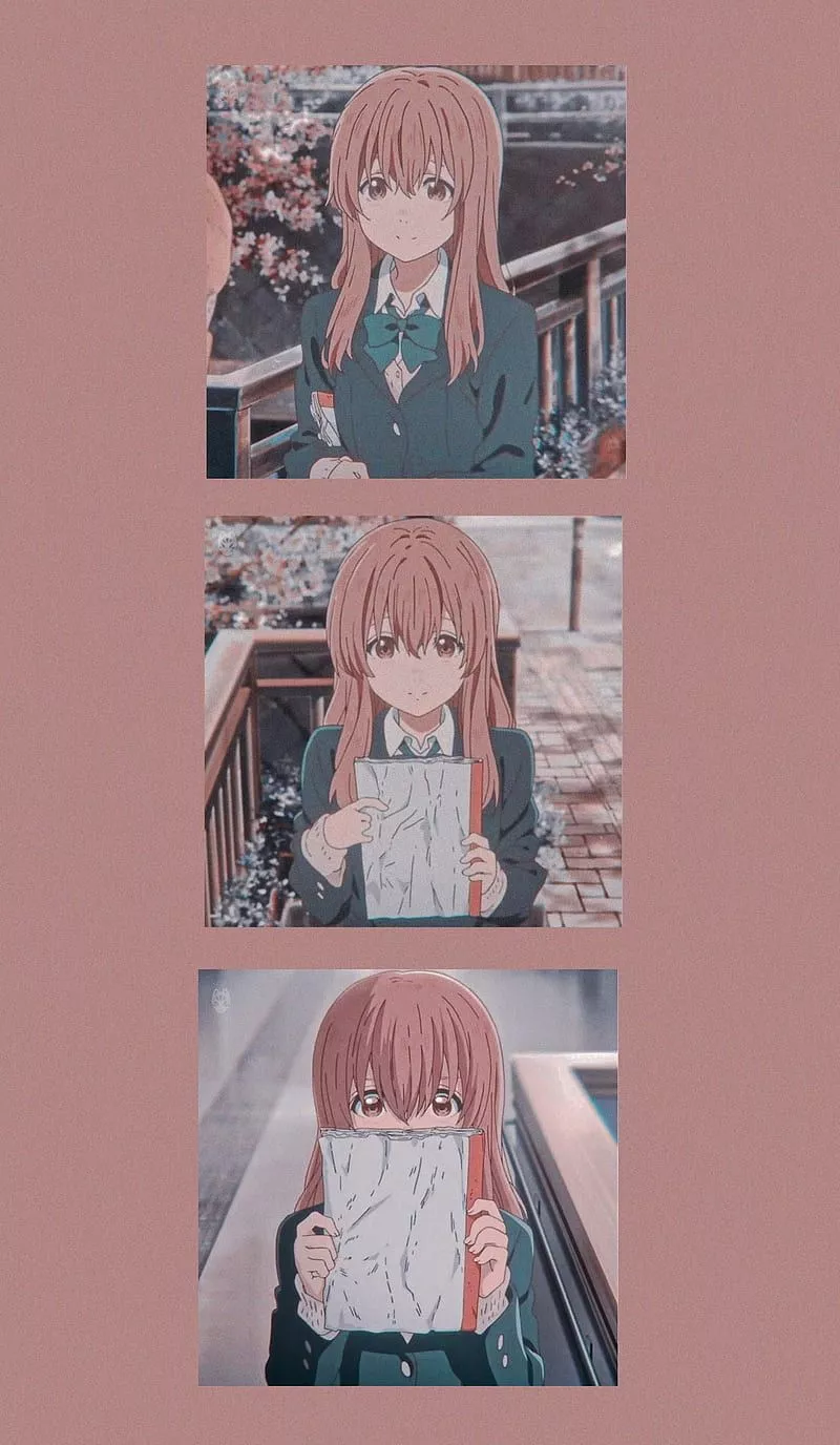 Koe no katachi, anime, girl, HD phone