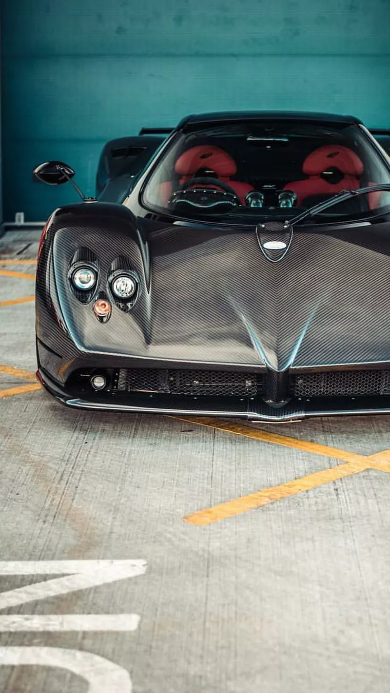 Carbon Zonda, pagani, black, car