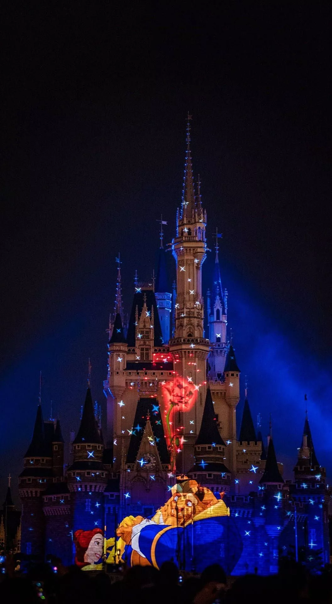 Sparkling Blue Disneyland Castle