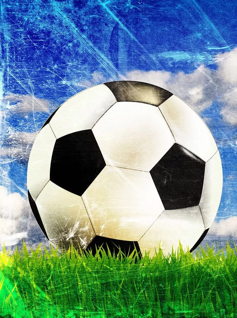 Soccer, ball, grass, HD phone wallpaper