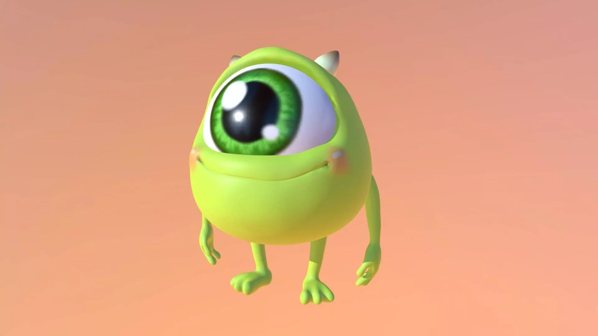 Cute Baby Scarer Mike Wazowski