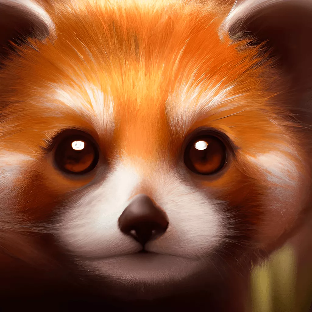 Cute and Adorable Cartoon Red Panda