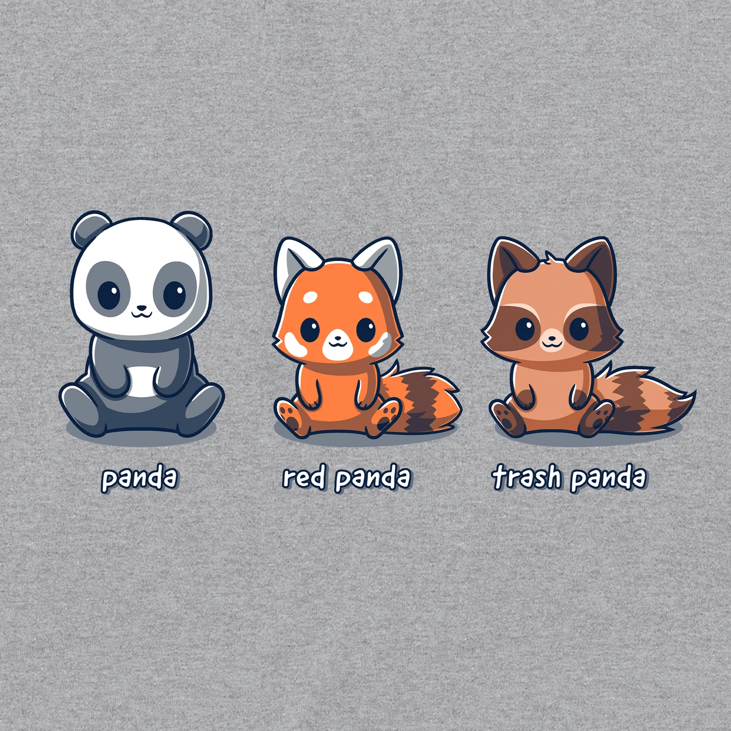 Panda, Red Panda, Trash Panda. Funny
