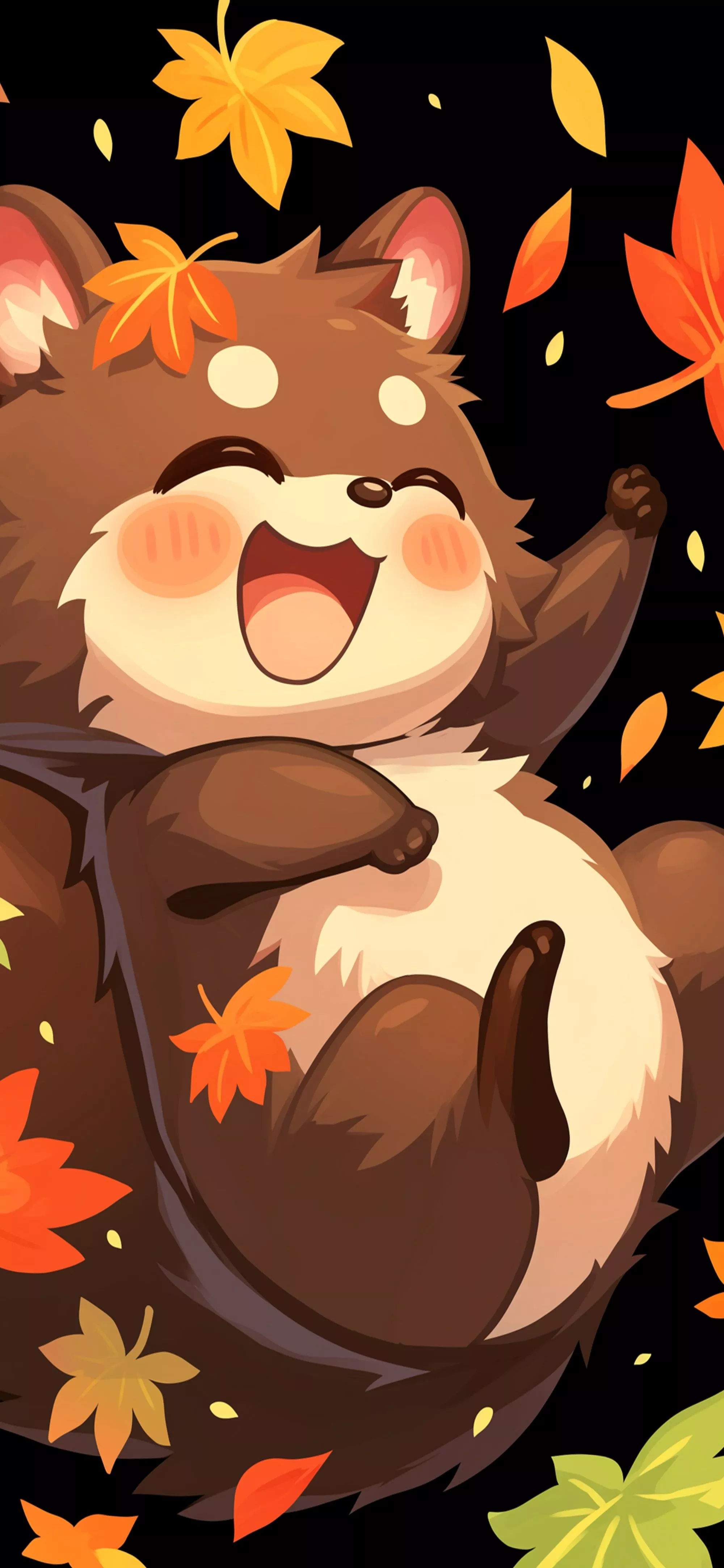 Red Panda Cute Autumn Wallpaper