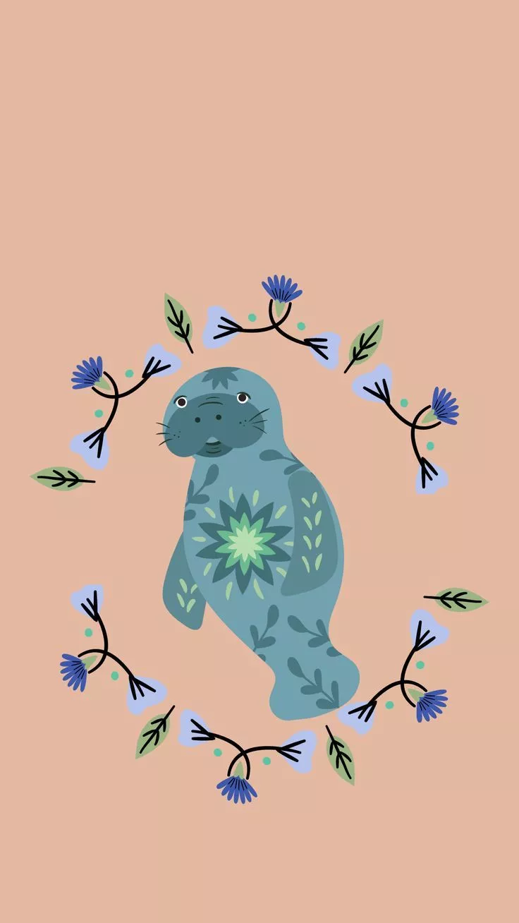 Manatee Alebrije wallpaper 7