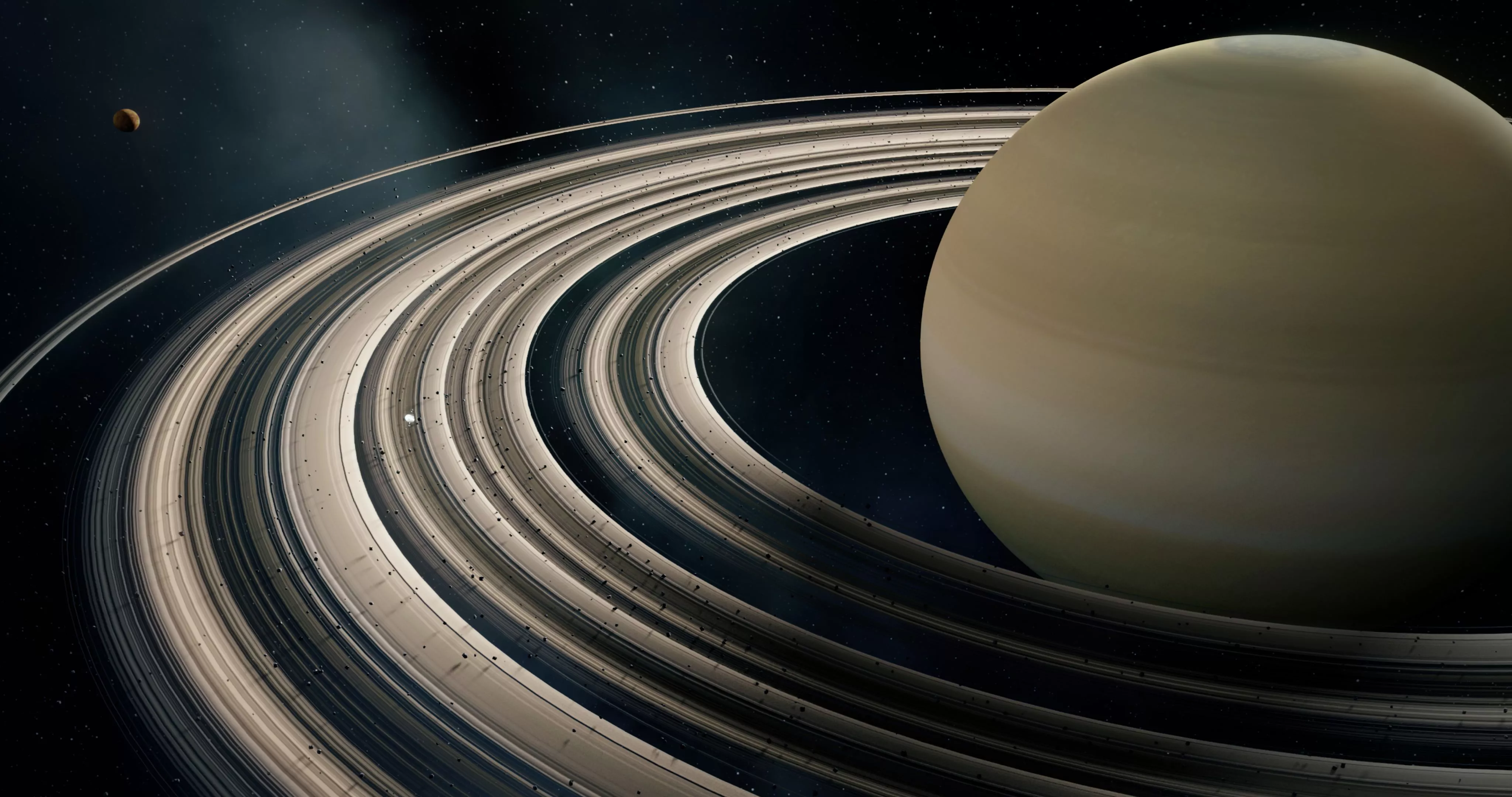 Saturn Wallpaper 4K, Outer space, Solar