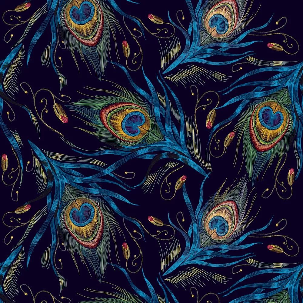 Peacock Feather Wallpaper