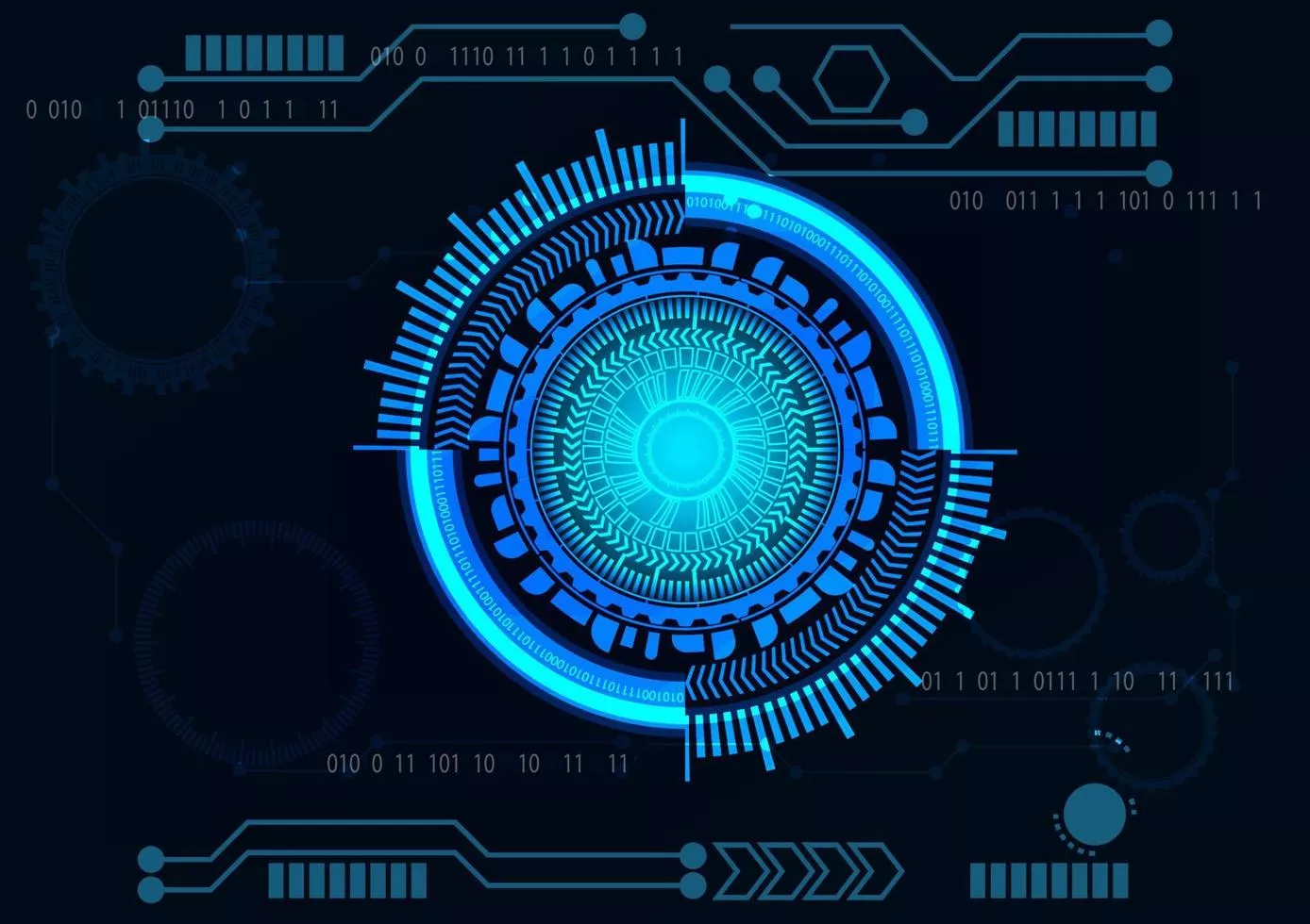 Technology Wallpaper Vector Art, Icon