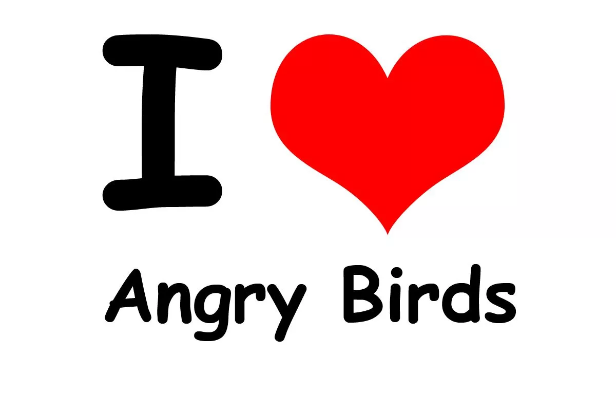 Angry Birds Wallpaper: I love Angry Birds